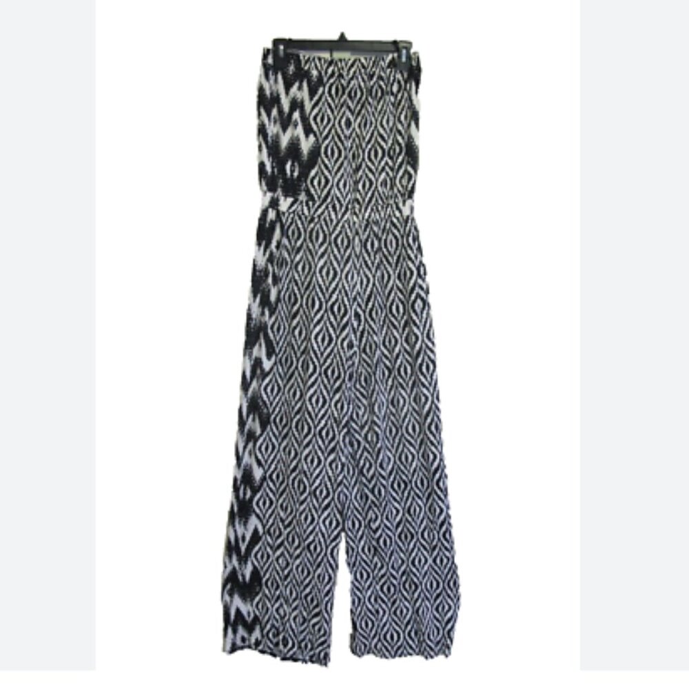 Strapless Black & White Jumpsuit – Size M, Envi: An Innocent Desire